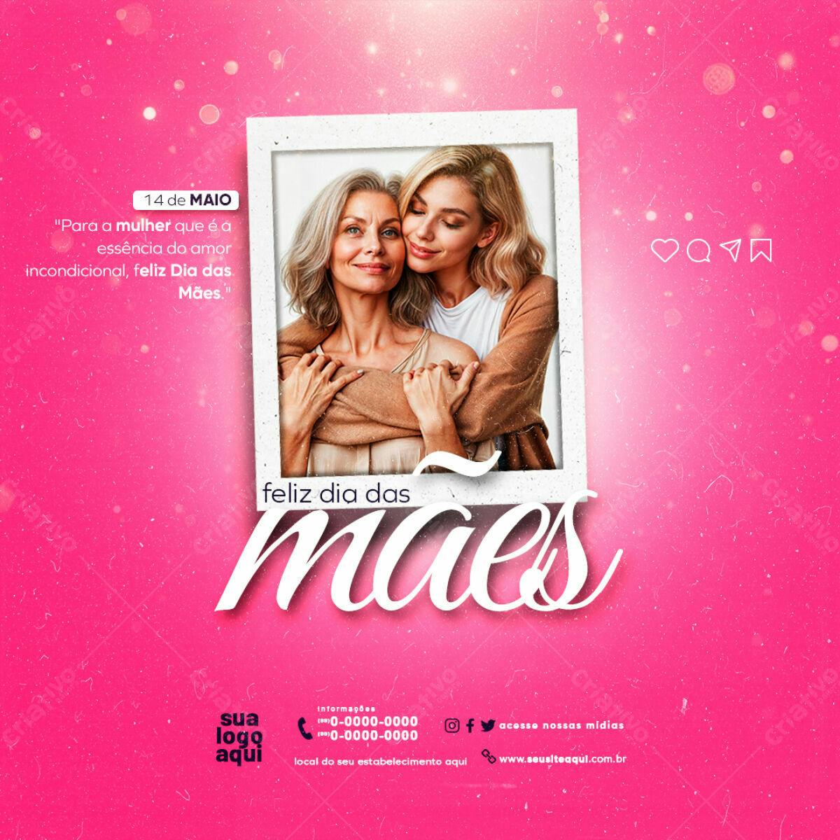 Flyer Dia das Mães PSD Editável