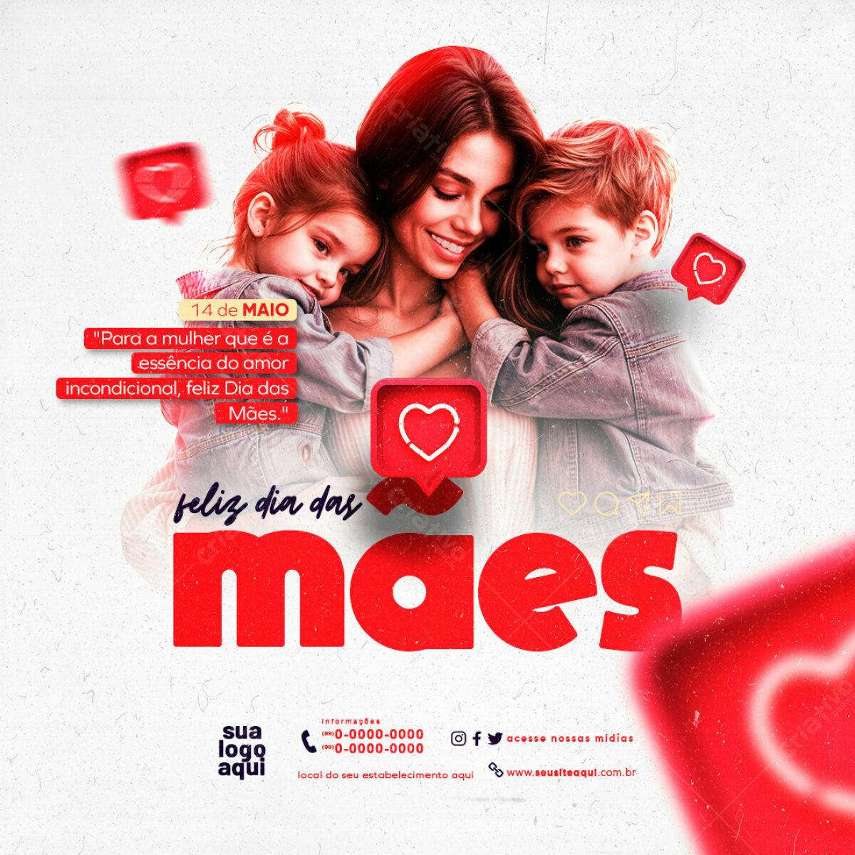 Flyer Dia das Mães PSD Editável