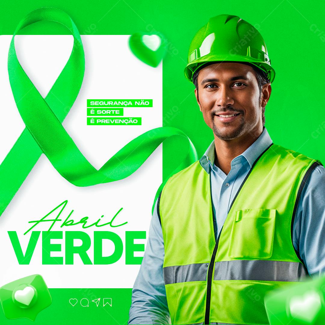 Flyer Abril Verde PSD Editável