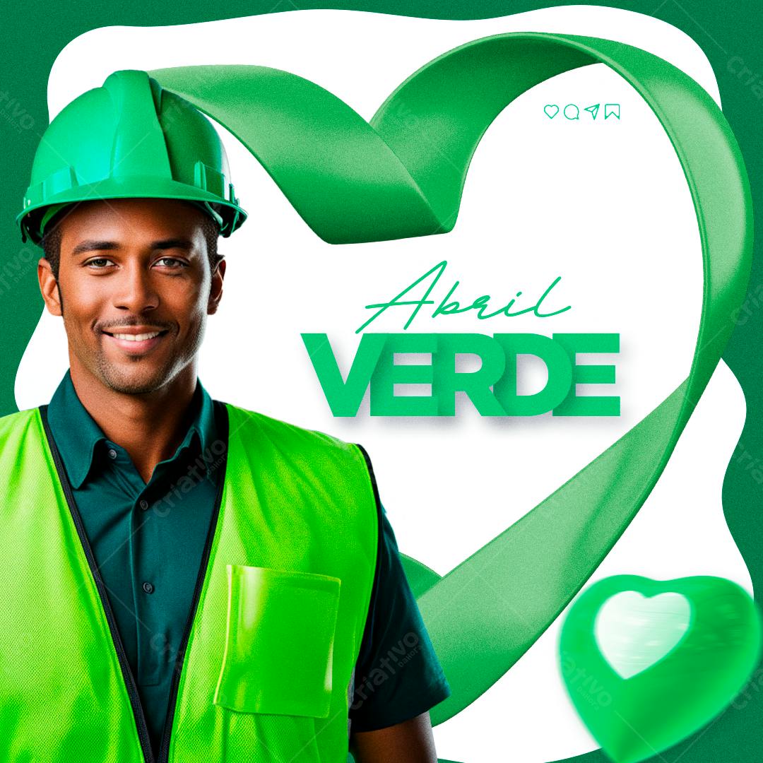 Flyer Abril Verde PSD Editável