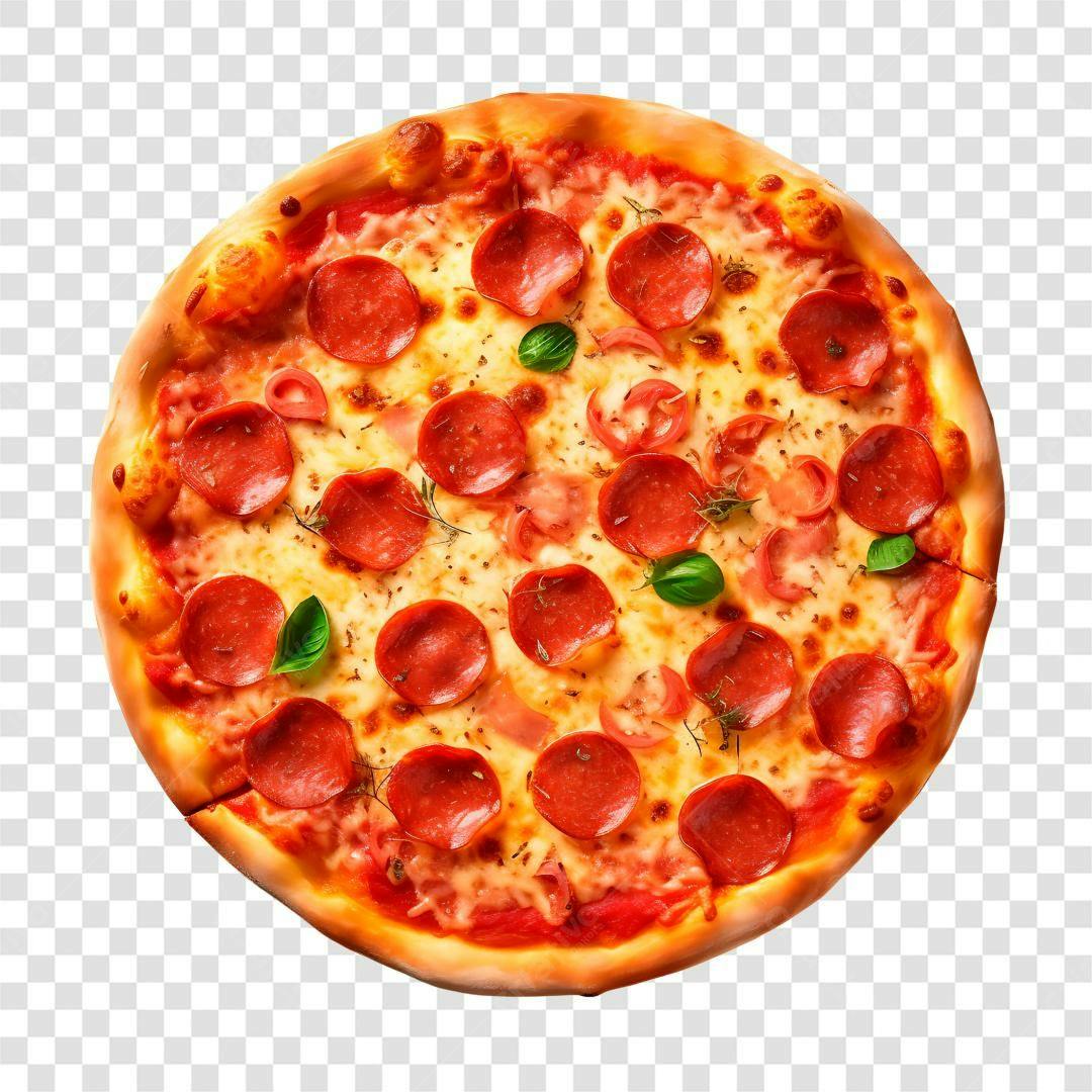 Imagem Pizza Pepperoni PNG com fundo transparente