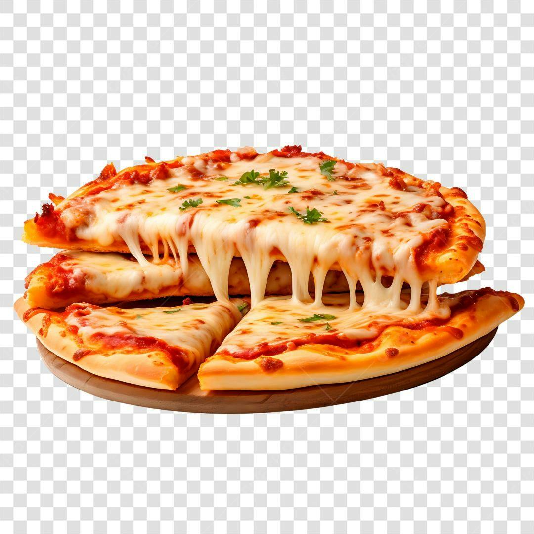 Imagem Pizza Queijo PNG com fundo transparente