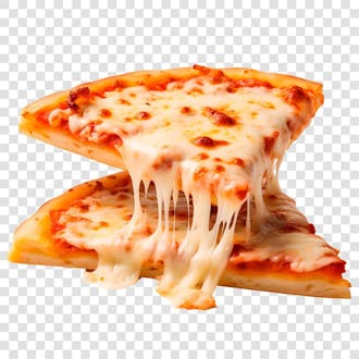 Fatias de pizza com queijo derretido, png