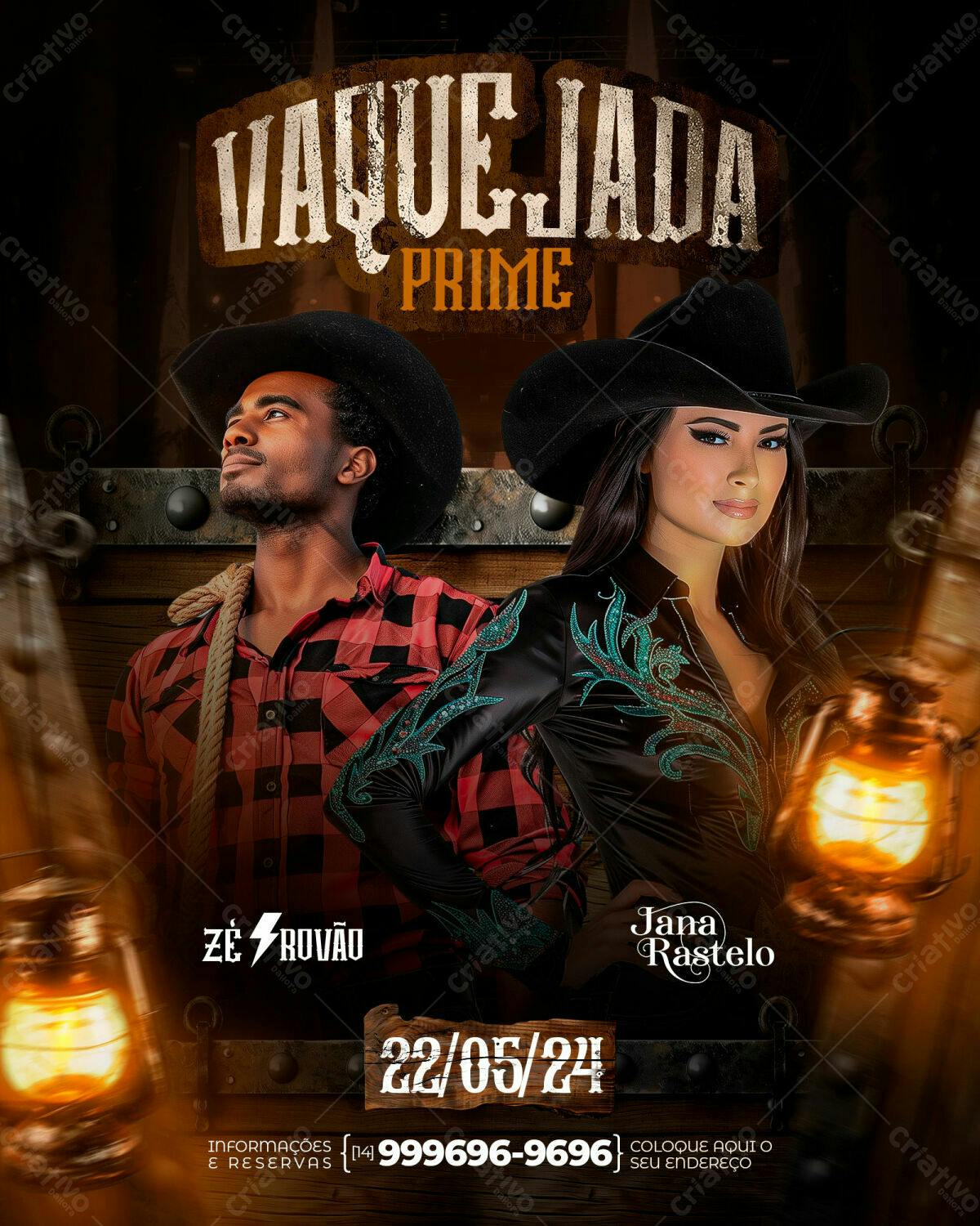 Flyer Vaquejada Prime PSD Editável