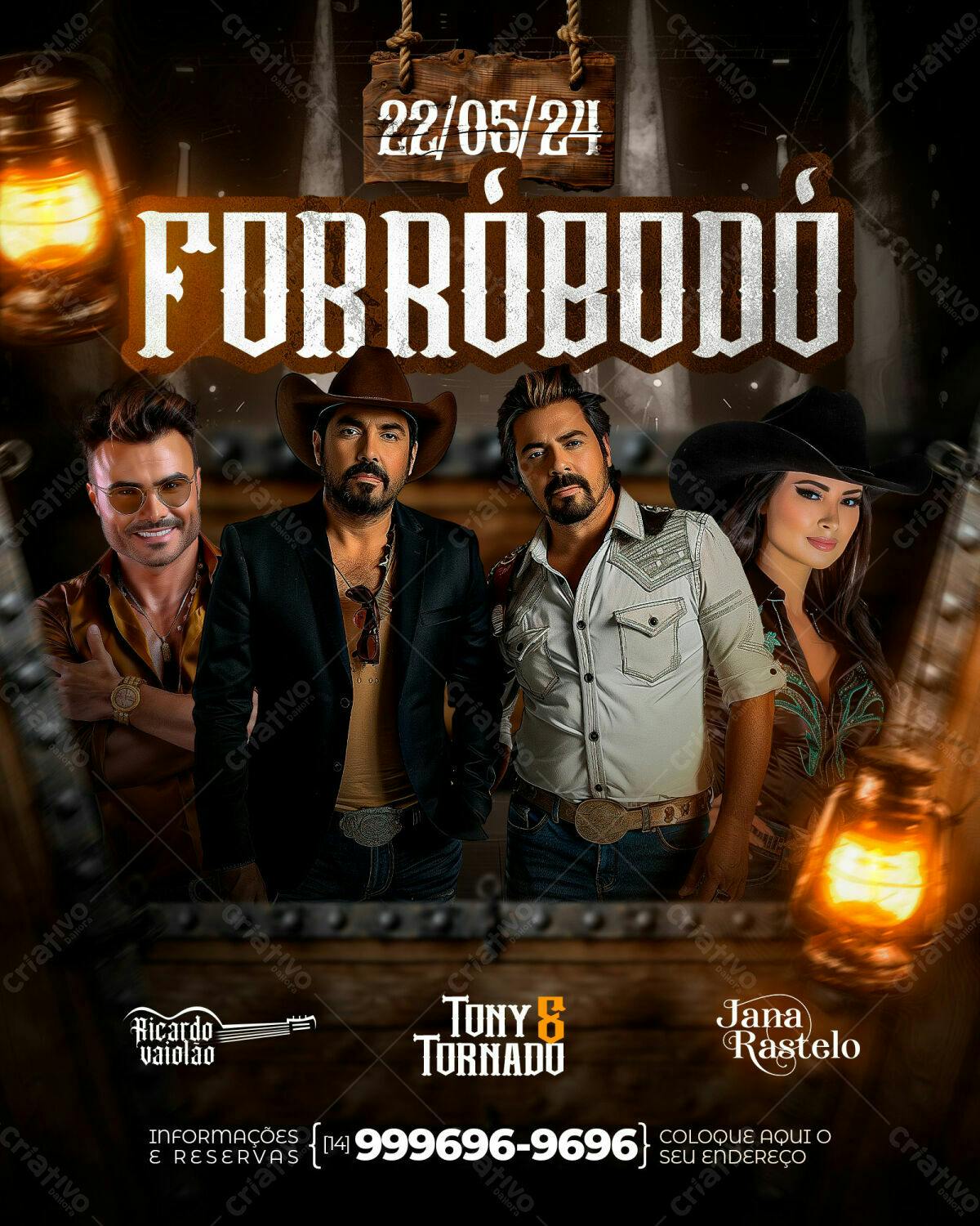 Flyer Forróbodó PSD Editável