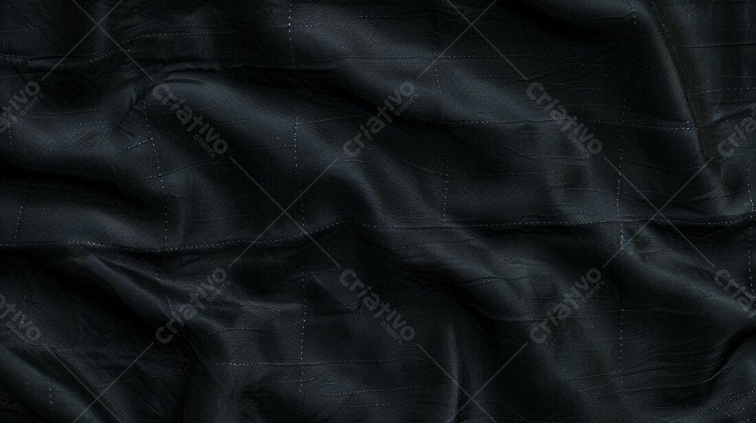 Tecido preto texturado com linhas finas