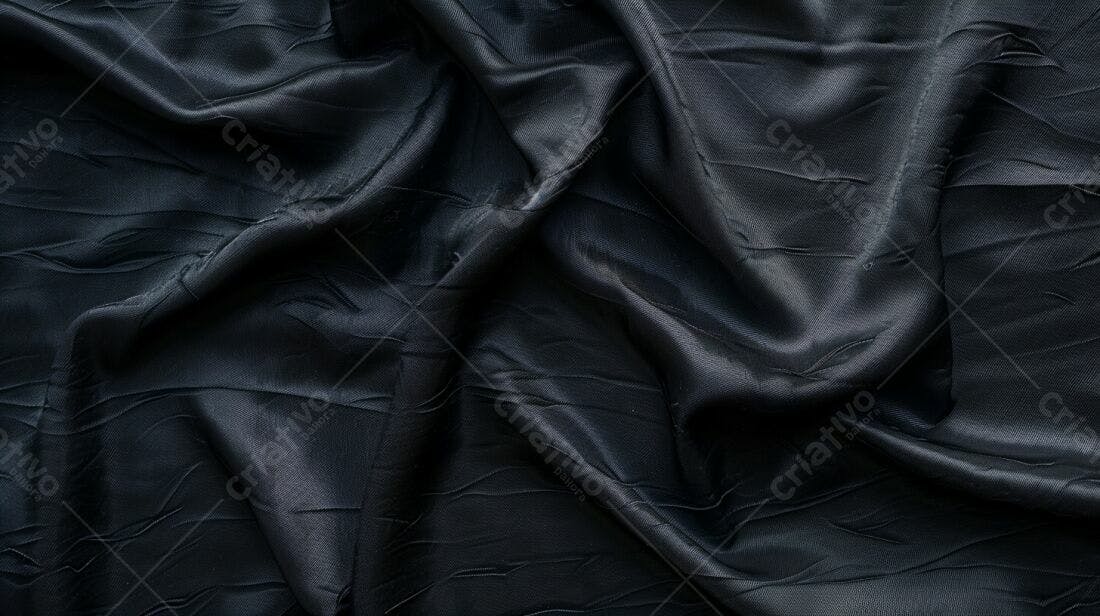 Tecido Preto Texturizado Detalhe