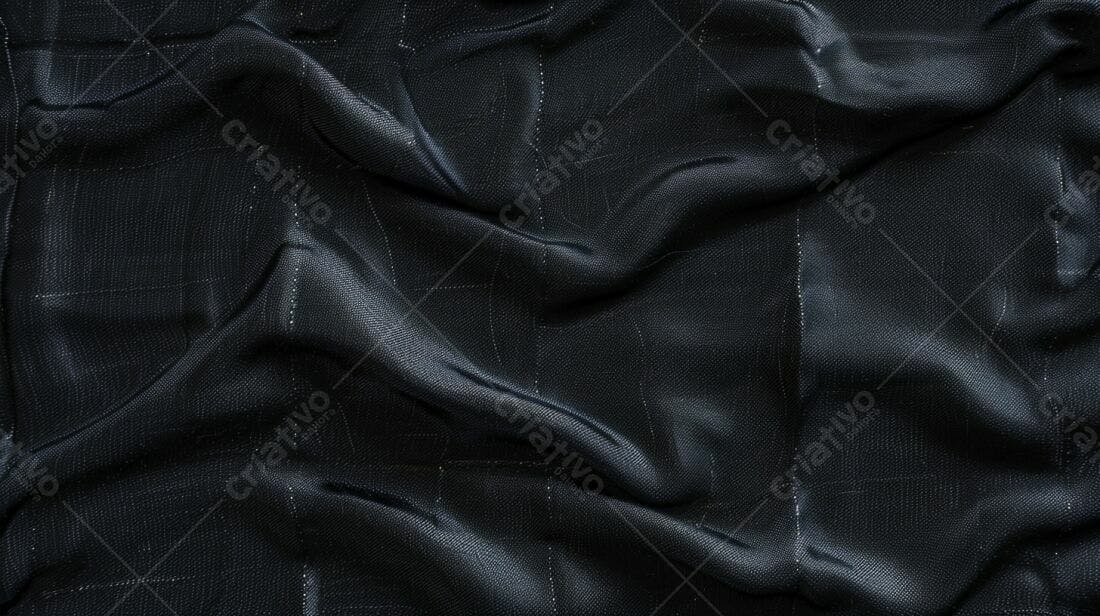 Tecido Preto Texturizado com Linhas Discretas
