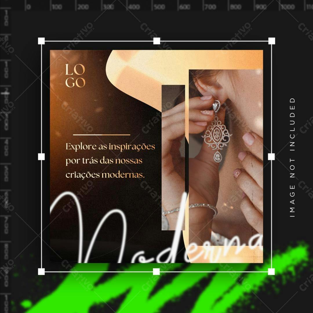 Post Instagram para Joias PSD Editável