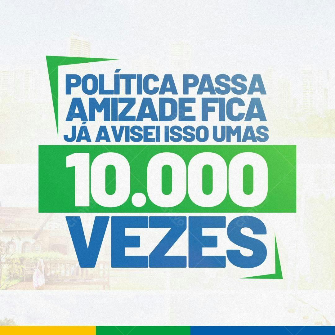 Flyer Amizade Política PSD Editável