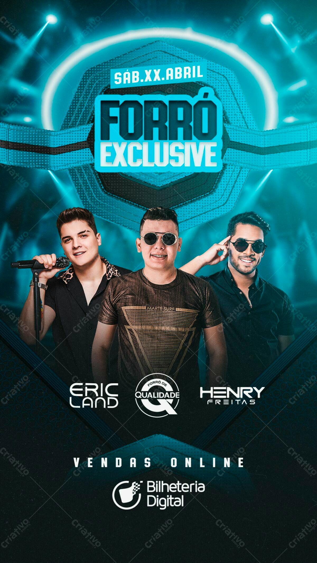 Flyer Forró Exclusivo PSD Editável
