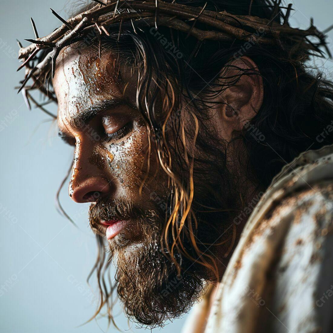 Jesus Cristo coroa de espinhos sofrimento