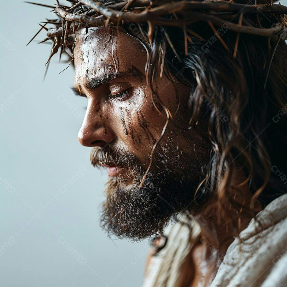 Jesus Cristo coroa de espinhos sofrimento