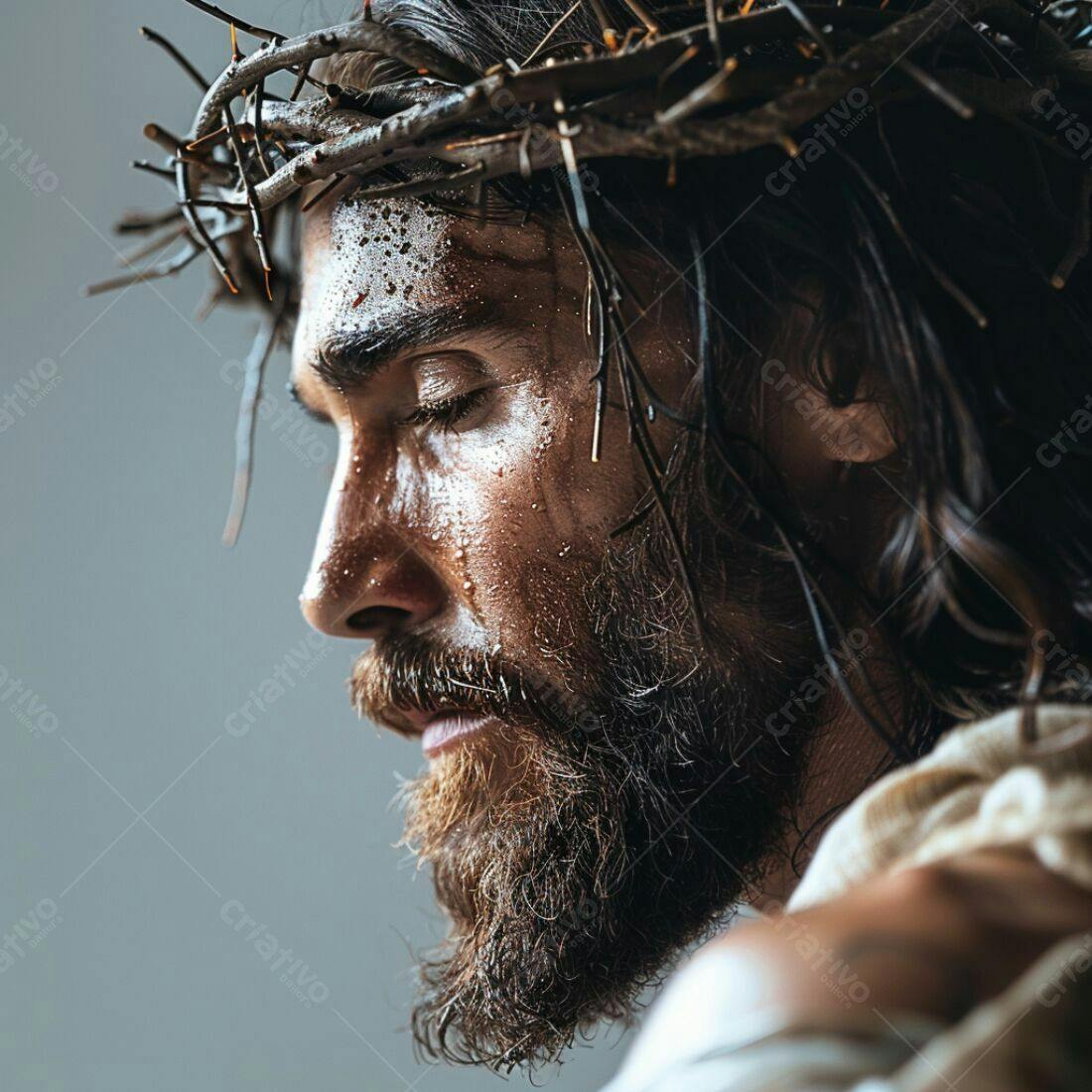 Jesus Cristo coroa de espinhos sofrimento