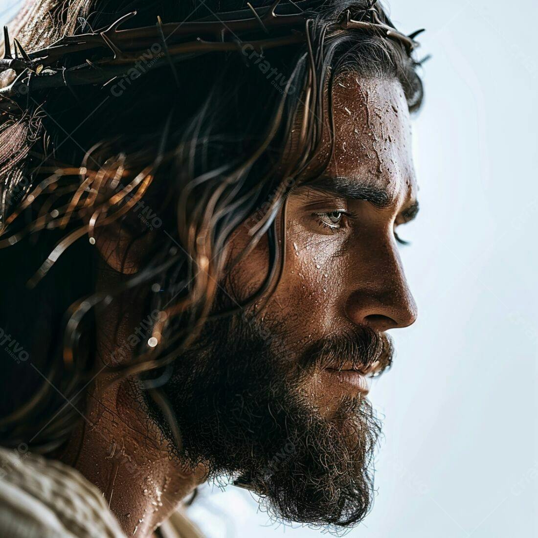 Jesus Cristo coroa de espinhos retrato