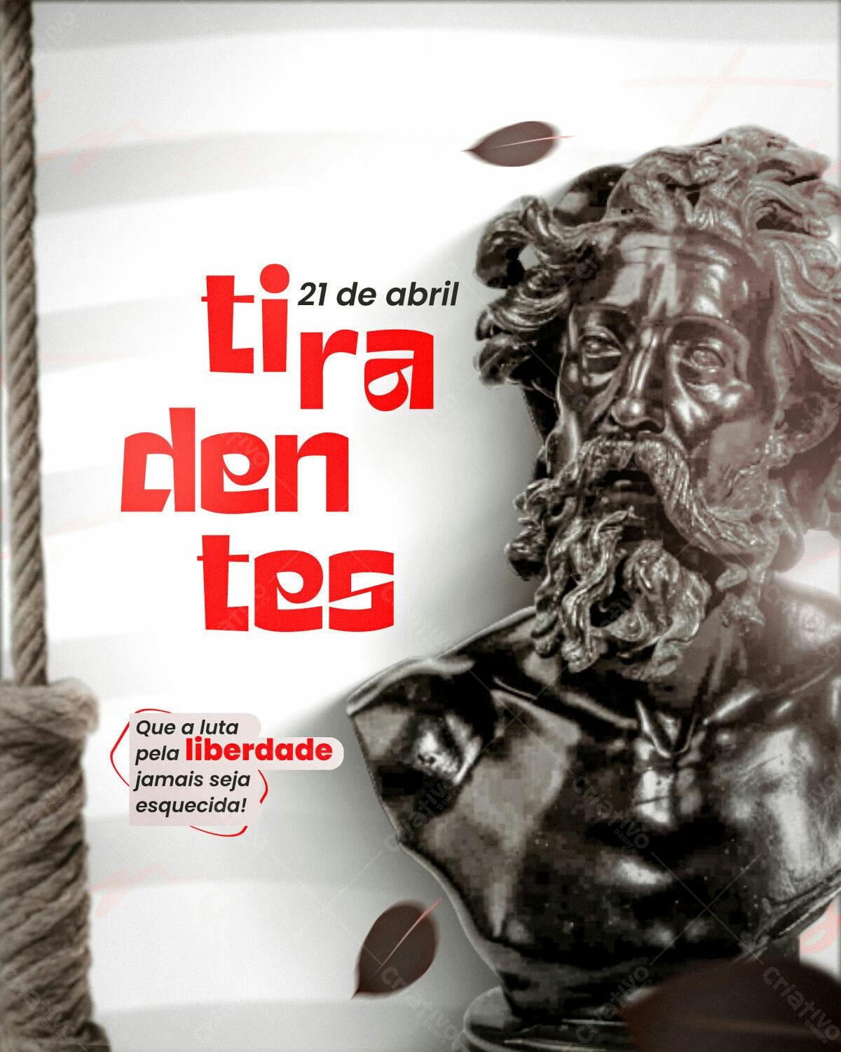 Flyer Dia Tiradentes PSD Editável