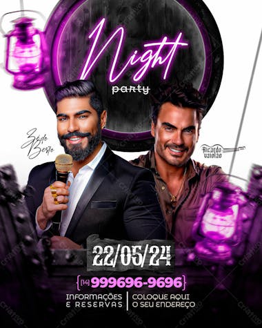 Flyer eventos | shows | artistas | sertanejo | psd editável