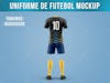 Uniforme de futebol mockup kit