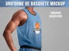 Uniforme de basquete masculino mockup