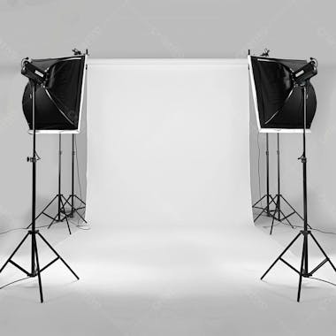 Estudio de fotografia pano branco gratuito free