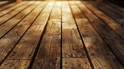 Plataforma De Madeira Rustica  Realista 