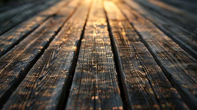 Plataforma De Madeira Rustica  Realista 