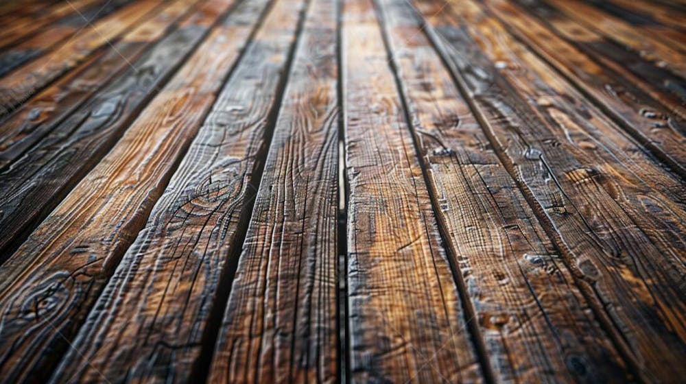 Plataforma De Madeira Rustica  Realista  