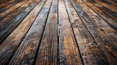 Plataforma De Madeira Rustica  Realista  