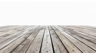 Plataforma De Madeira Rustica Fundo Branco Realista  