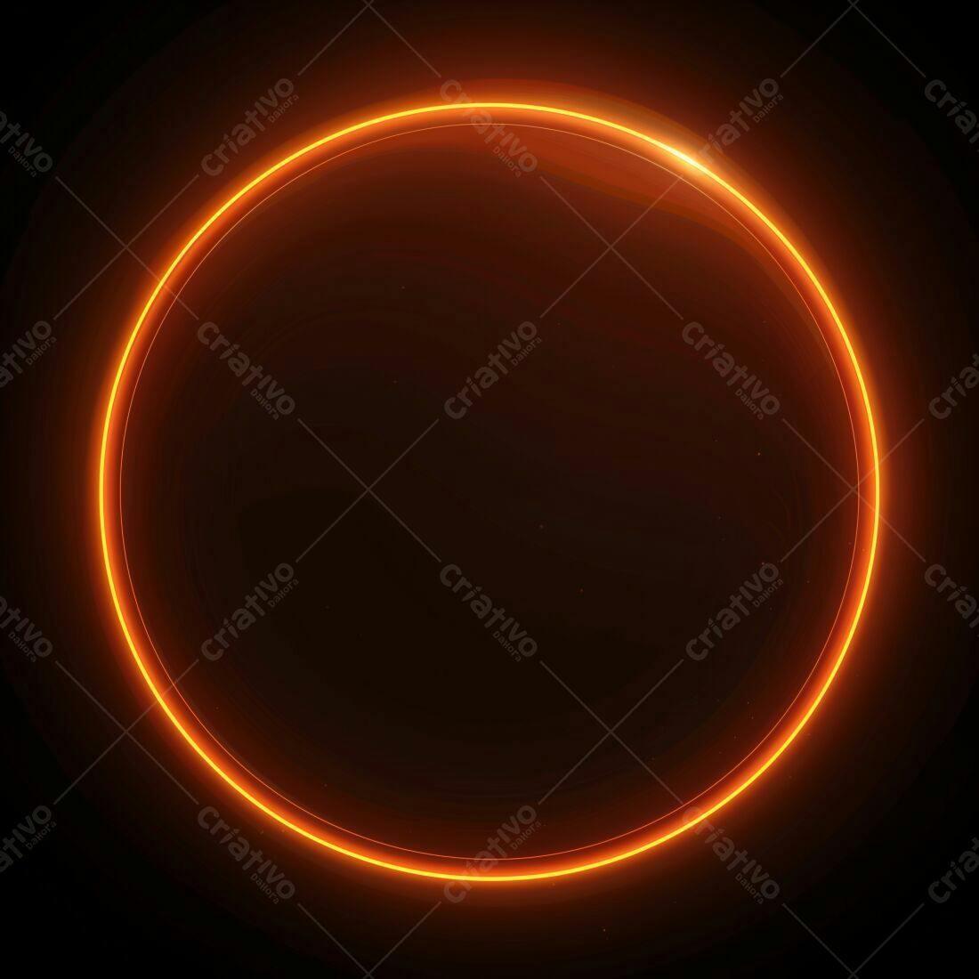 Anel de Luz Laranja Escuro