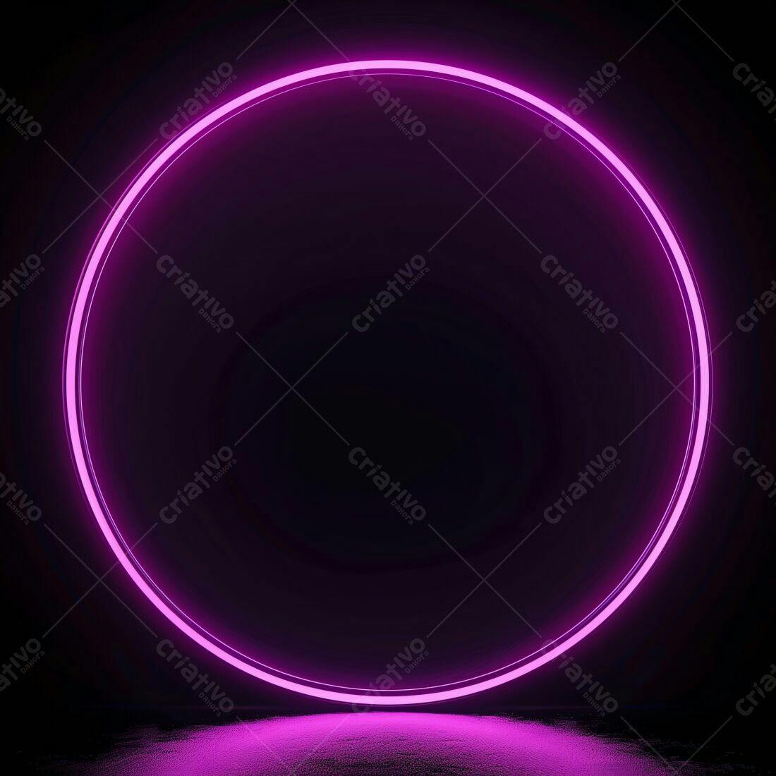Aro de Luz Neon Rosa Escuro