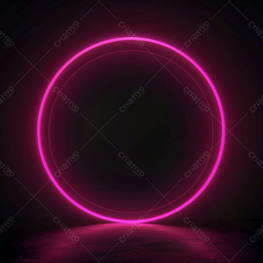 Aro de Luz Neon Rosa Escuro