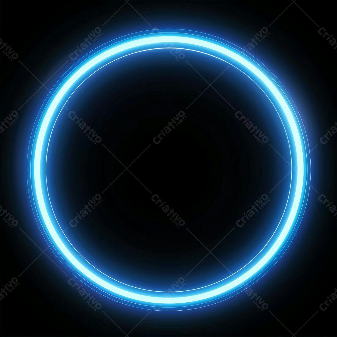 Aro de Luz Neon Azul Escuro