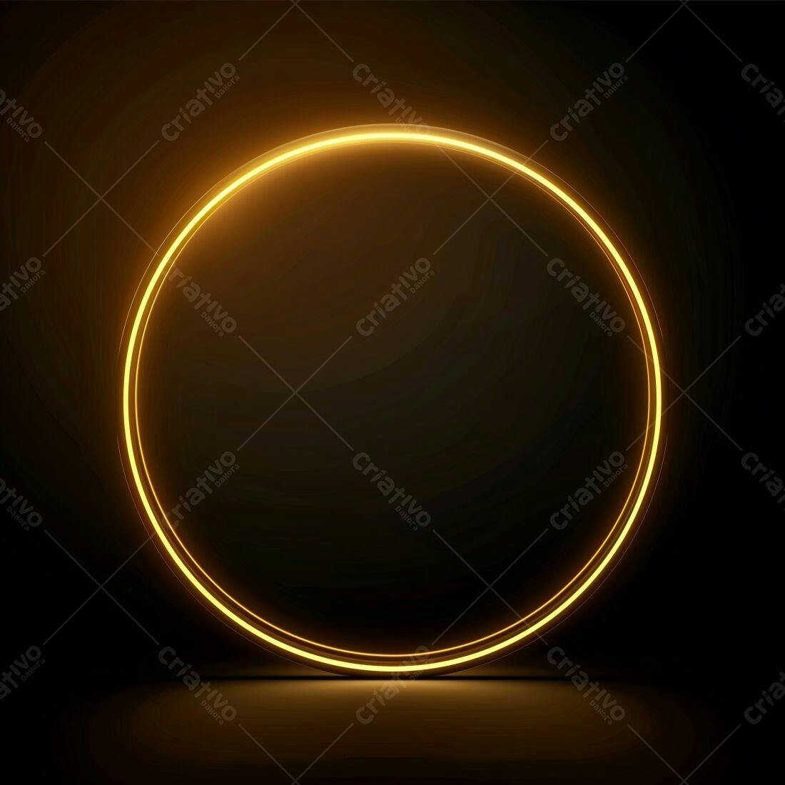Aro de Luz Dourado Abstrato
