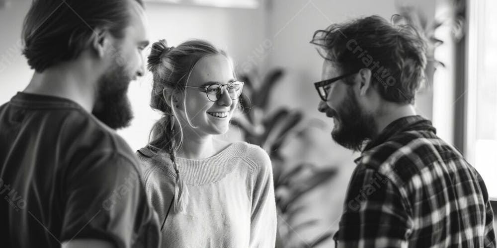 Equipe Pessoas Sorrindo Sorridente No Trabalho Empresarial Escritório Business