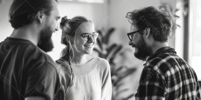 Equipe pessoas sorrindo sorridente no trabalho empresarial escritório business