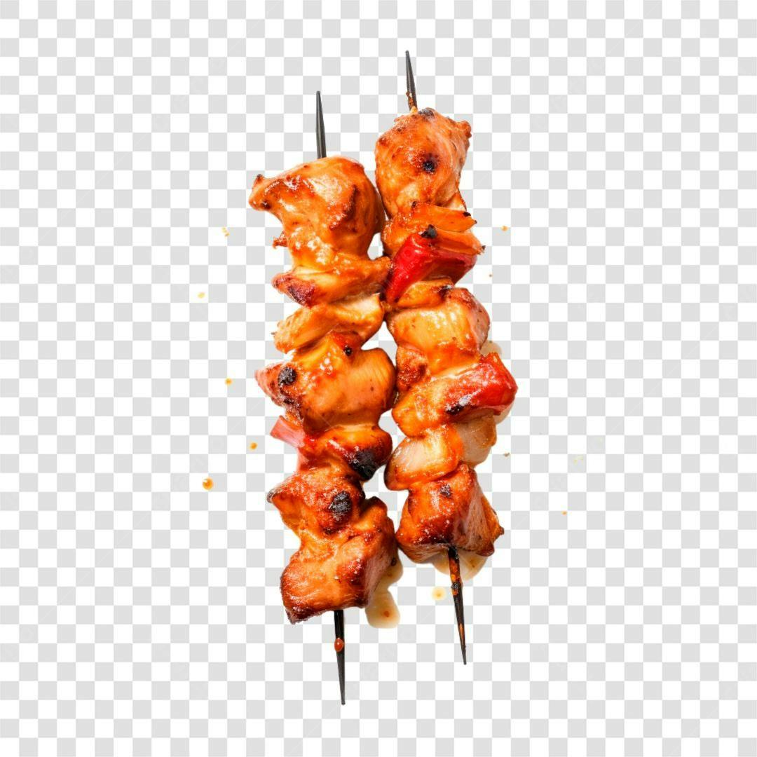 Icone Churrasco Frango e Pimentão PNG com fundo transparente
