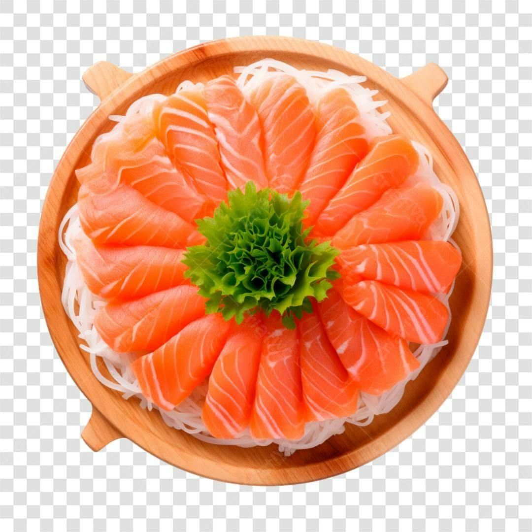 Icone Salmão Prato Japonês PNG com fundo transparente