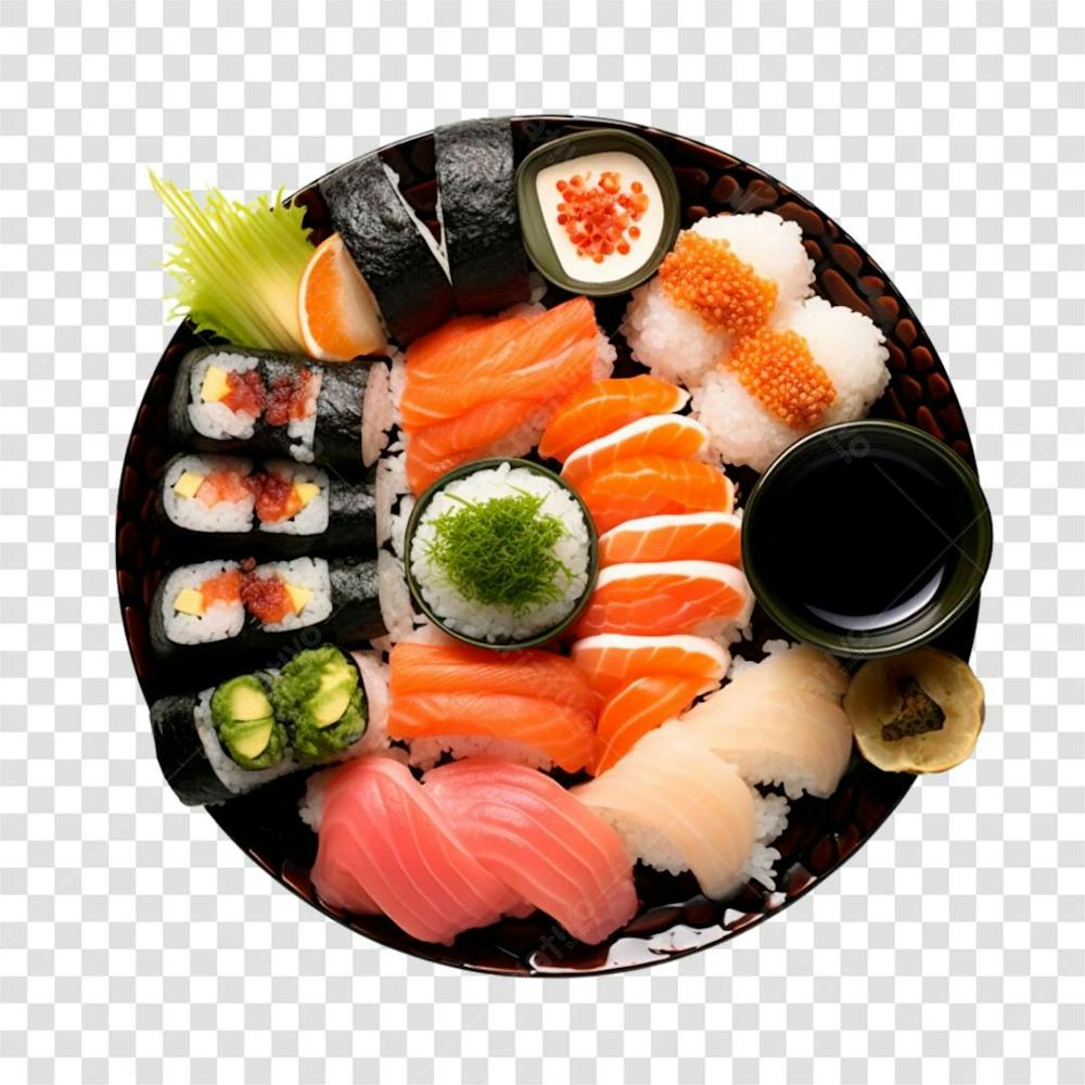 Comida Japonesa E Sushi Fundo Transparente Png