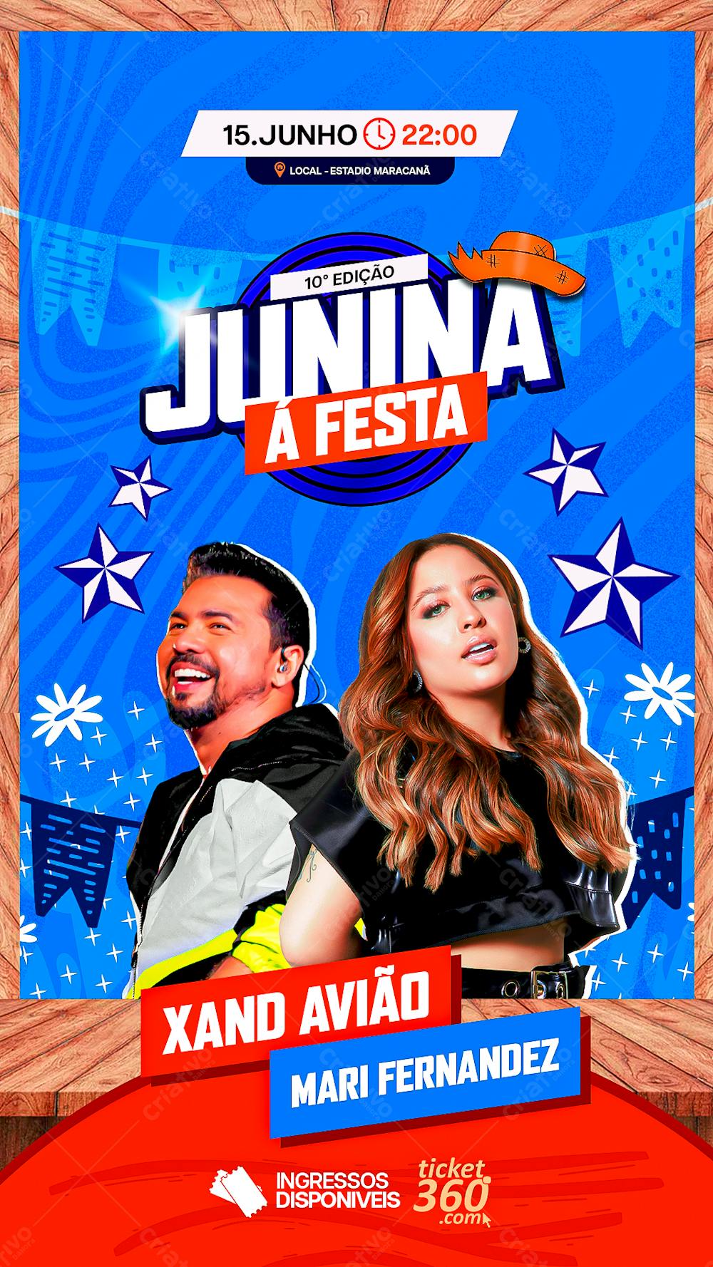 Flyer Festa Junina Á Festa Stories São João