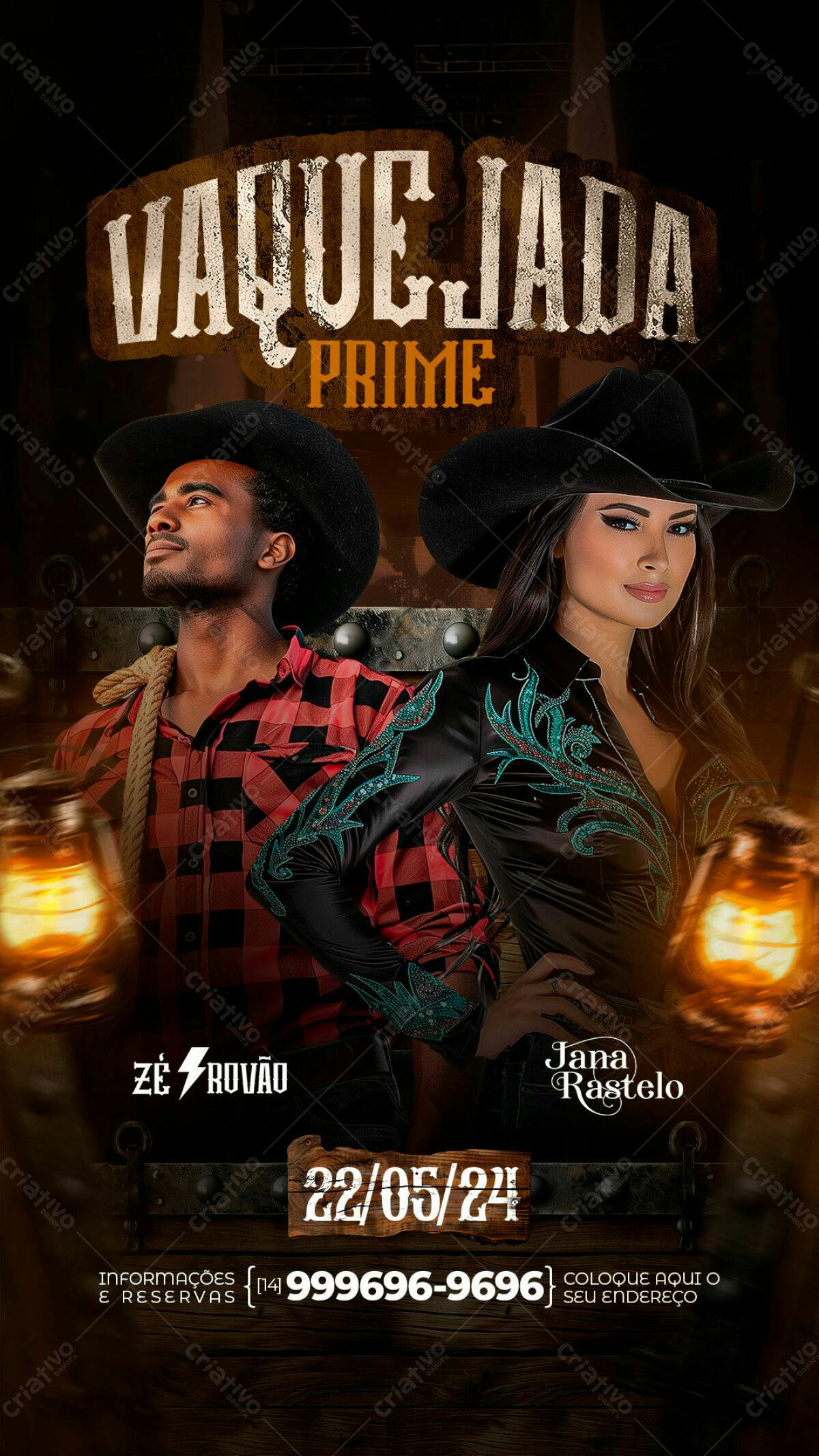 Flyer Vaquejada Prime PSD Editável