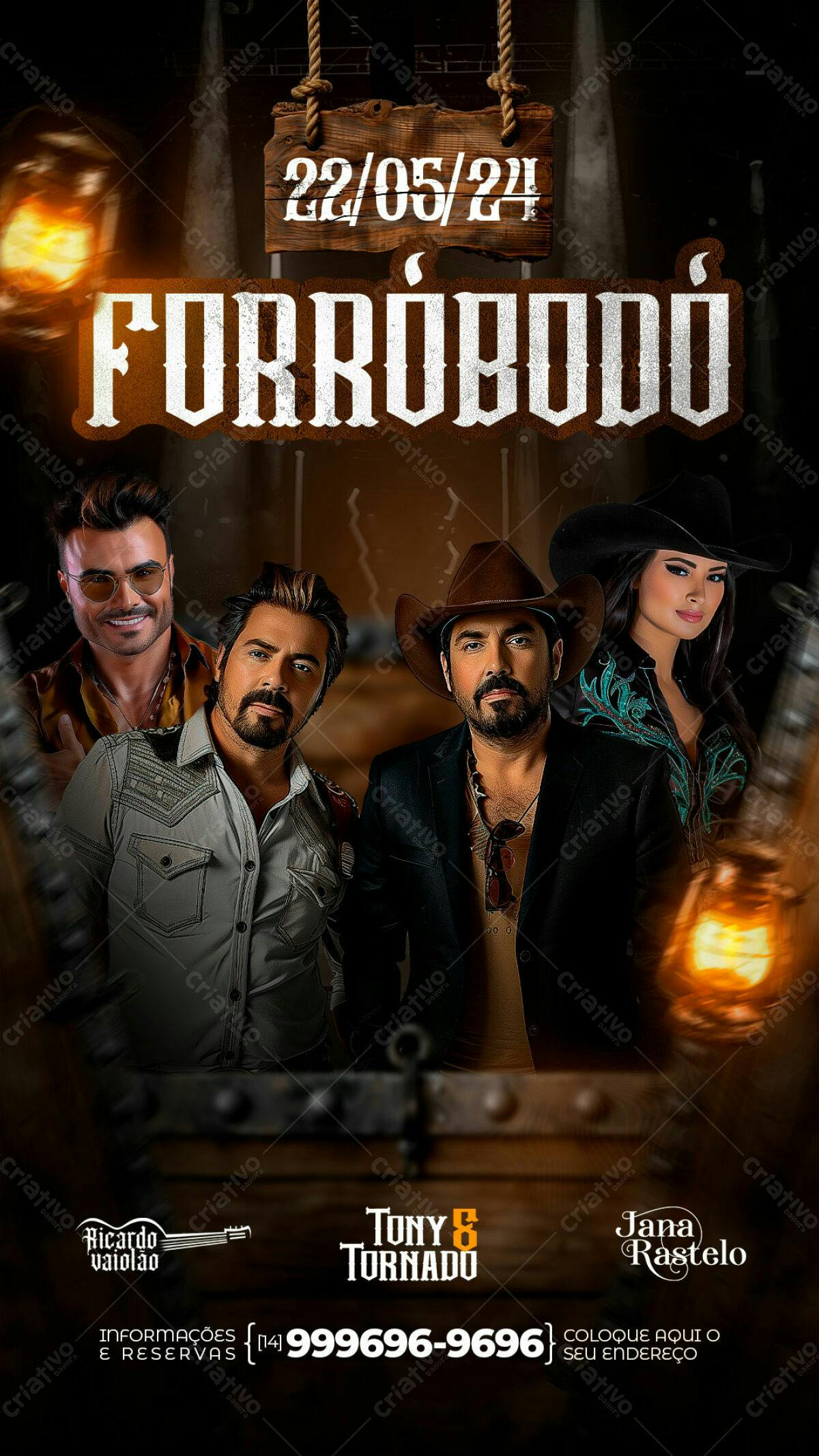 Flyer Forróbodó PSD Editável