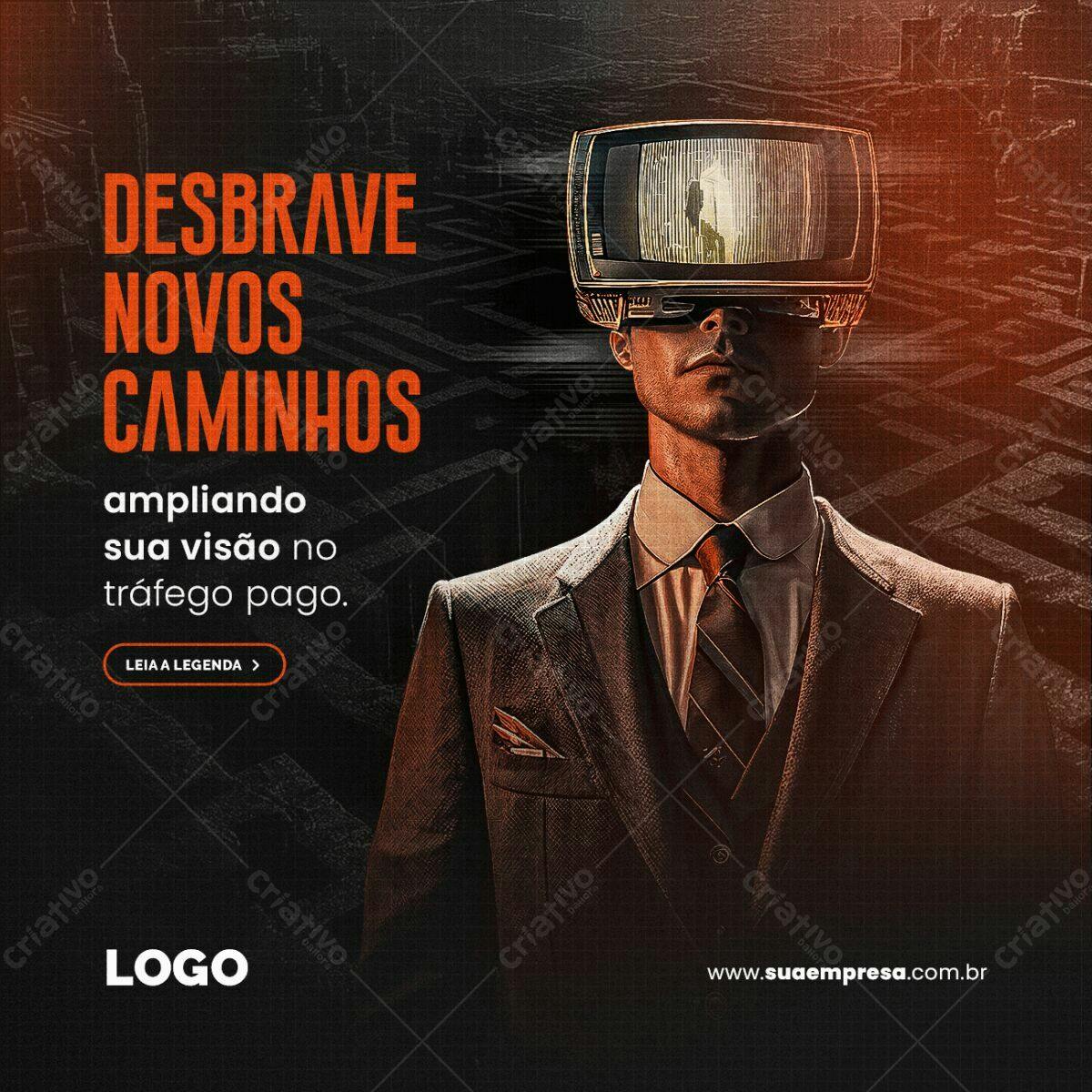 Post para Tráfego Pago PSD Editável