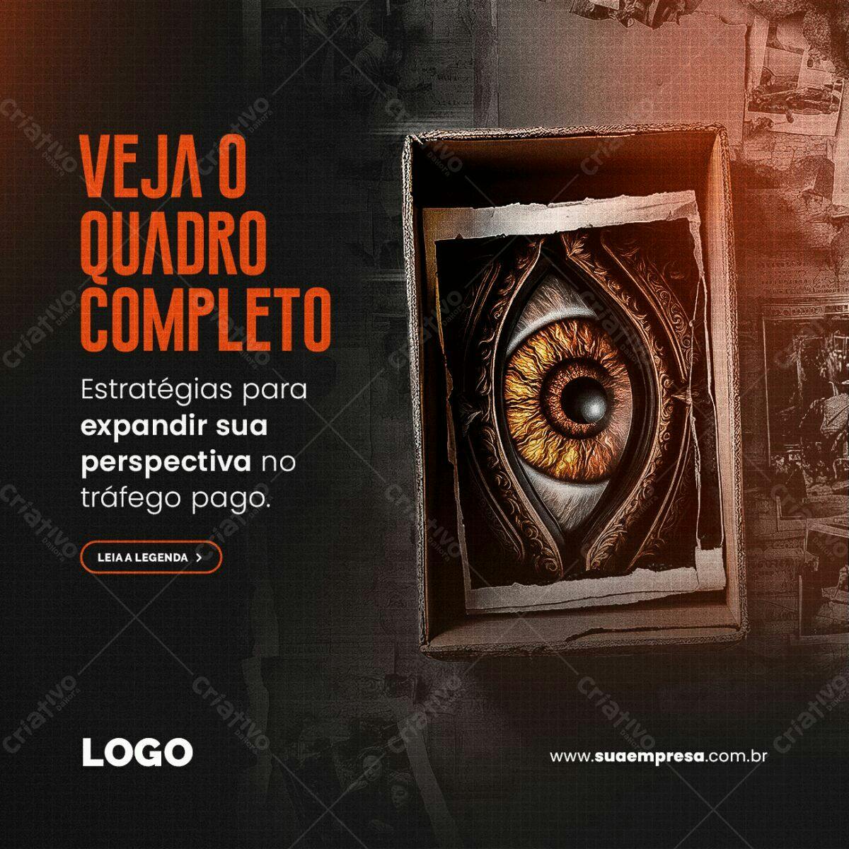 Post para Tráfego Pago PSD Editável