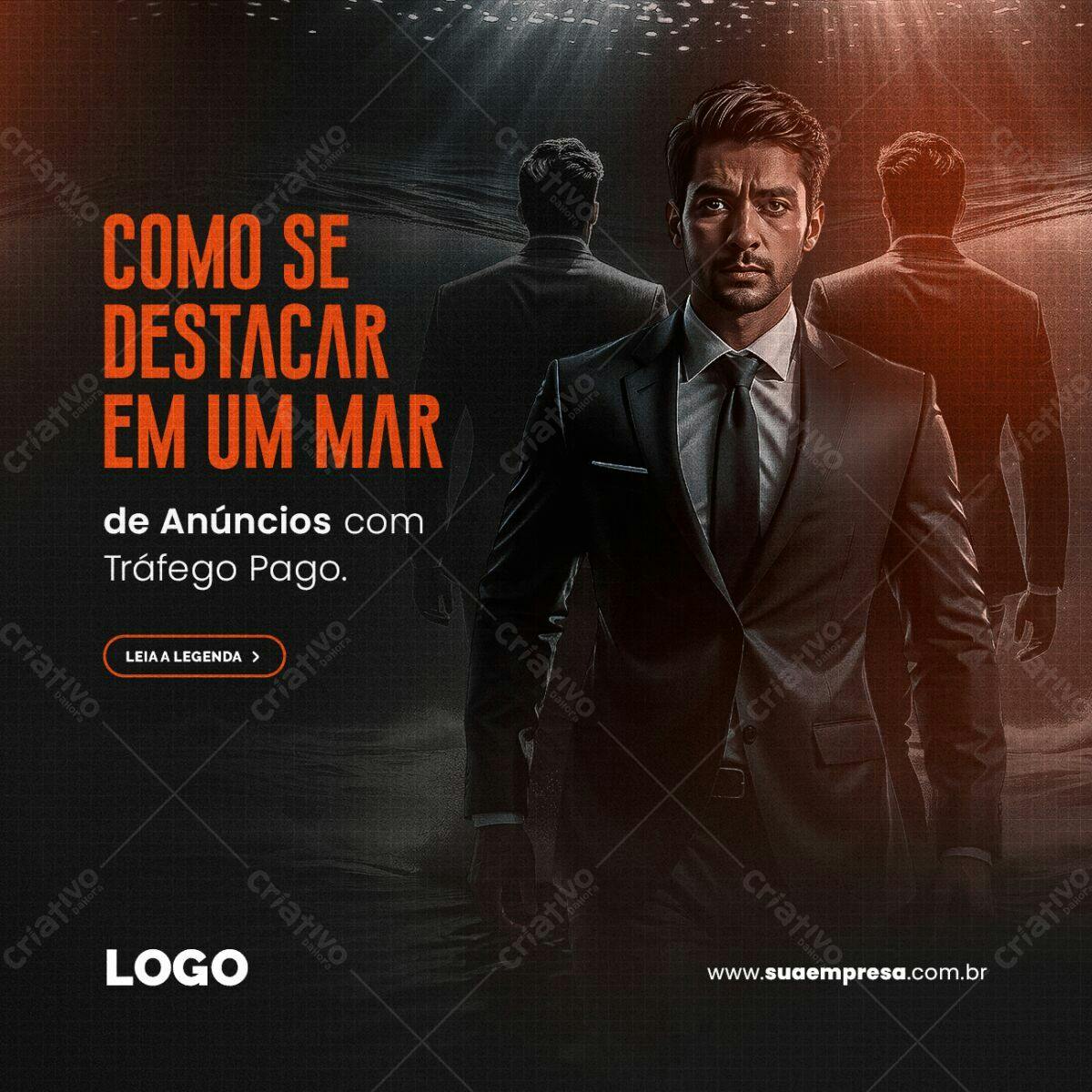 Banner Anúncios com Tráfego Pago PSD Editável