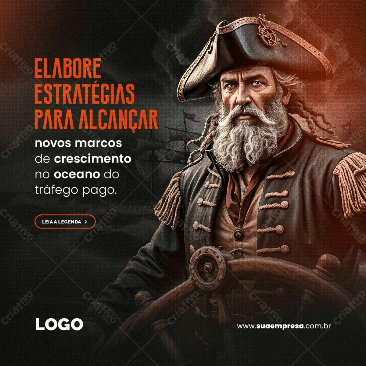 Postagem de Mídia Social para Tráfego Pago PSD Editável