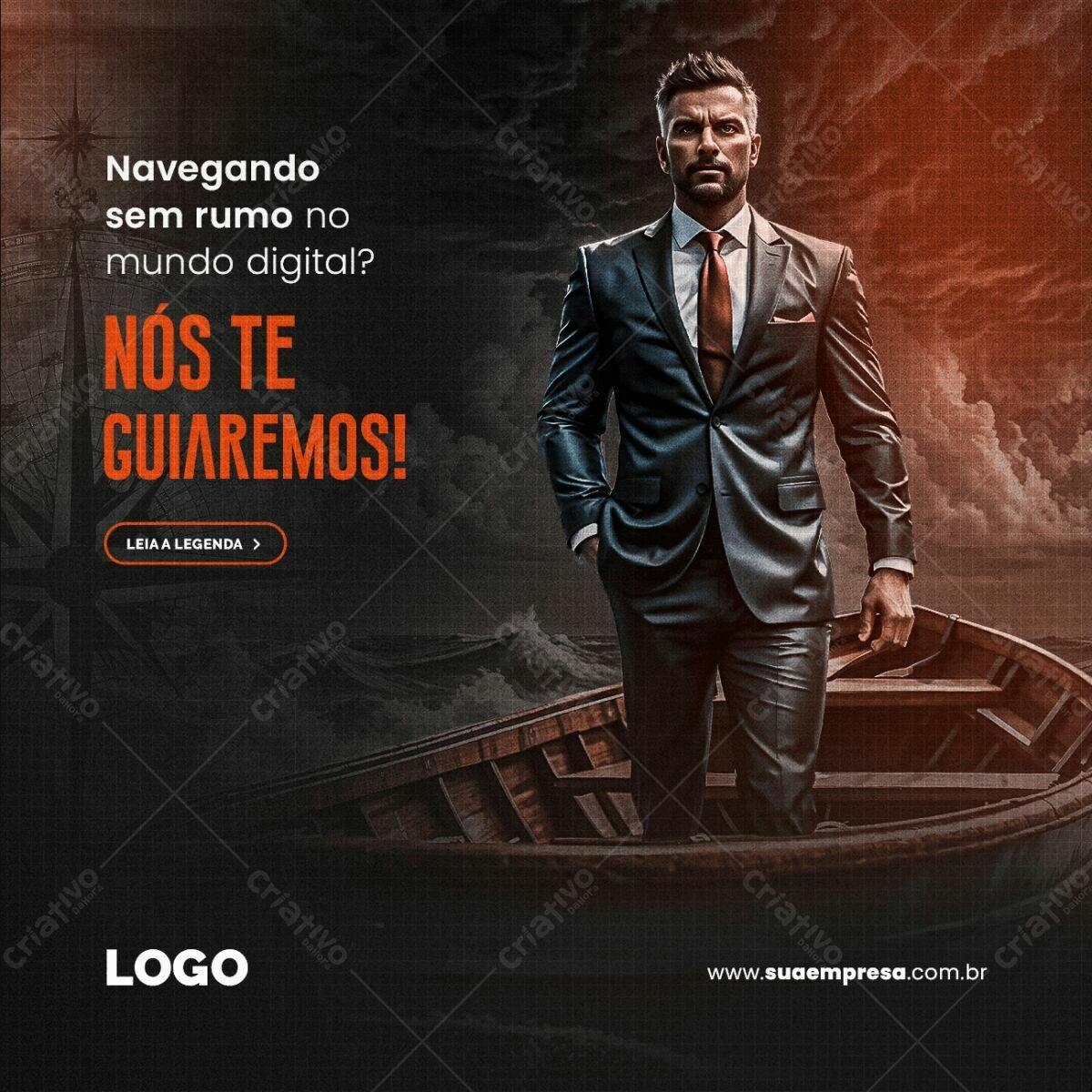 Banner Empresarial para Marketing Digital PSD Editável