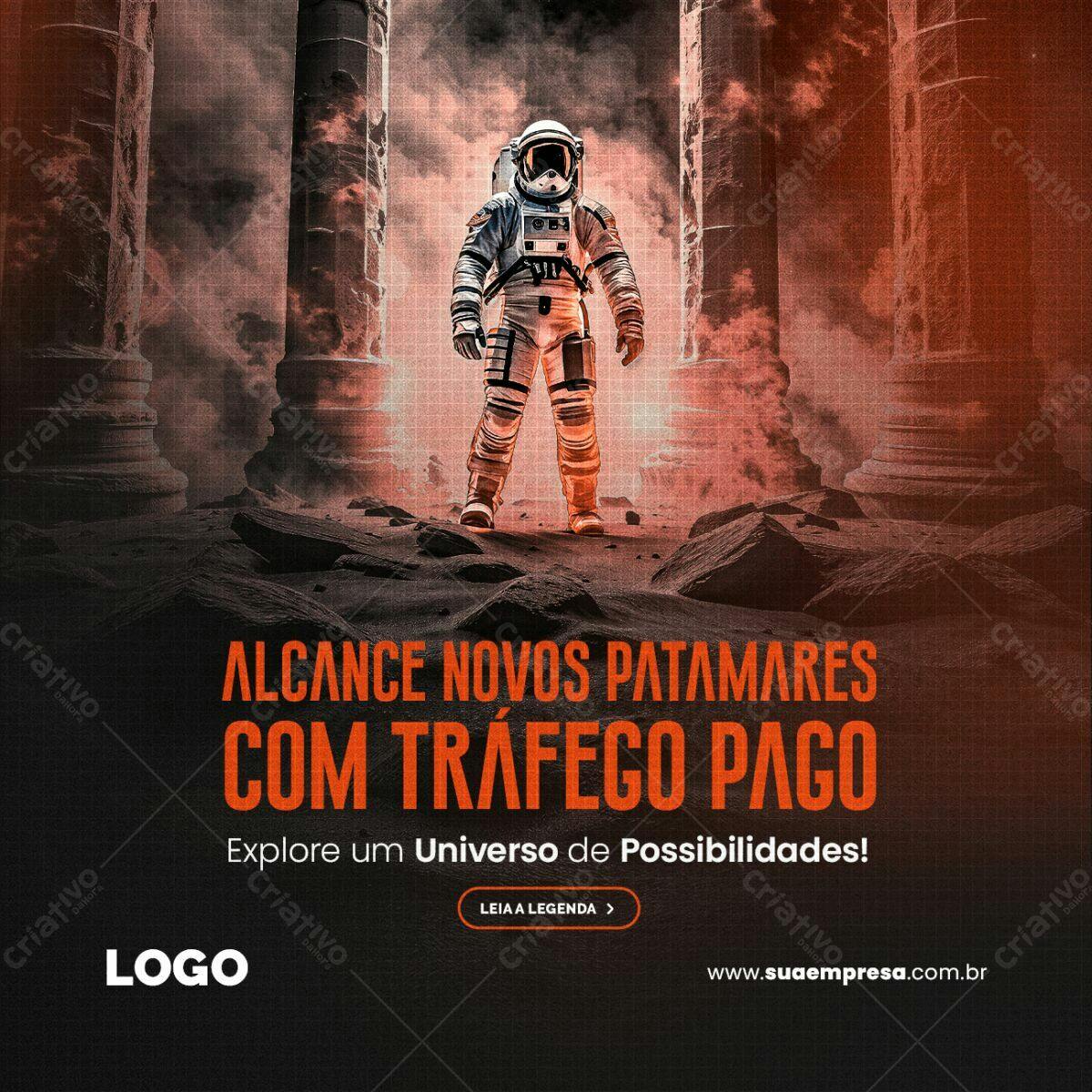 Post para Tráfego Pago PSD Editável