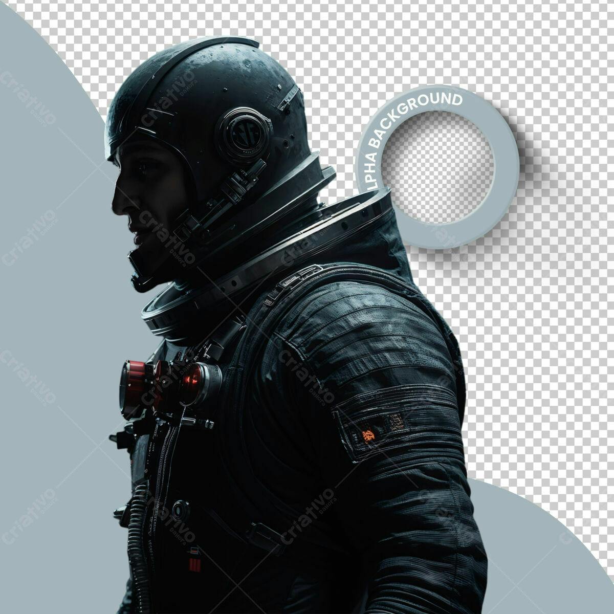 Mockup Astronauta para Games PSD Editável