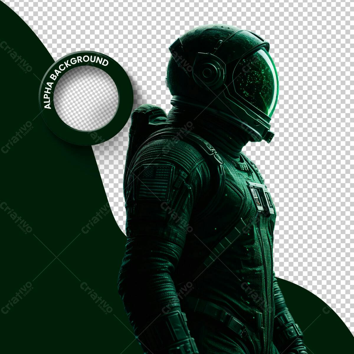 PSD para Design de Espaço Verde Escuro Editável